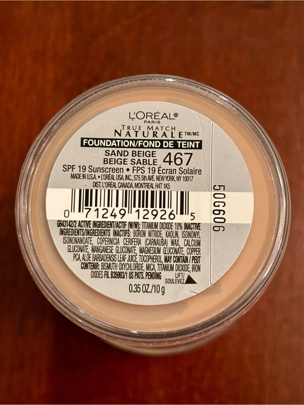 L'Oréal True Match Naturale Gentle Mineral Makeup SPF 19 Sand Beige 467 SEALED